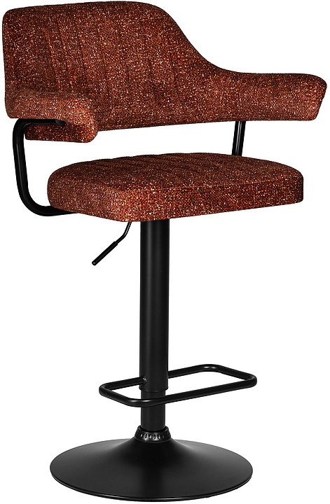 Стул барный DOBRIN 5019-LM-N CHARLY BLACK (терракотовый твид) 2 шт.