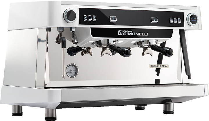 Кофемашина Nuova Simonelli Nuova Aurelia MP 2Gr 220V white+high groups+C-Automation+ E-milk technology