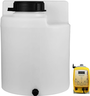 Комплекс дозирования SpaceAqua Dose 803-IMP, емкость 60 л, от счетчика Runxin