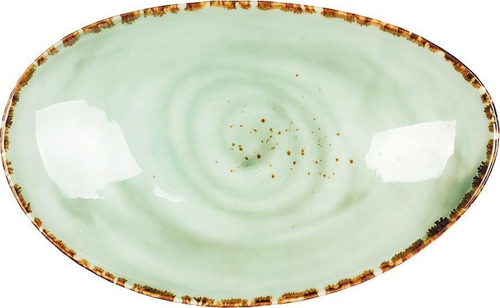 Блюдо сервировочное P.L. Proff Cuisine Organica Green TX12966-225-H275 23х14 см (фарфор) овальное