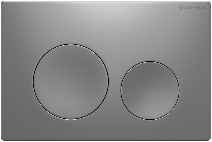 Кнопка смыва Terminus 62K24х16M матовый хром
