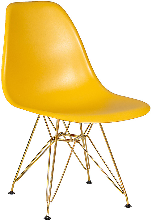 Стул обеденный DOBRIN 638APP-LMZL DSR (горчичный, золотой)