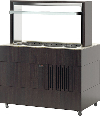 Салат-бар тепловой ТММ Антарес-Премиум ВВМТ/МПН 4 GN1/1 (1500х750х1520)