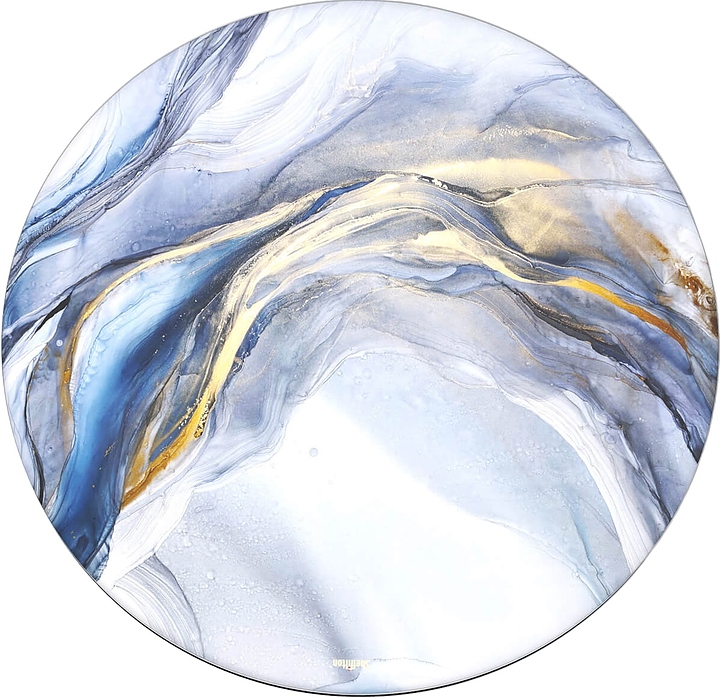 Столешница Sheffilton SHT-TT32 60 (стекло / МДФ) круглая млечный путь