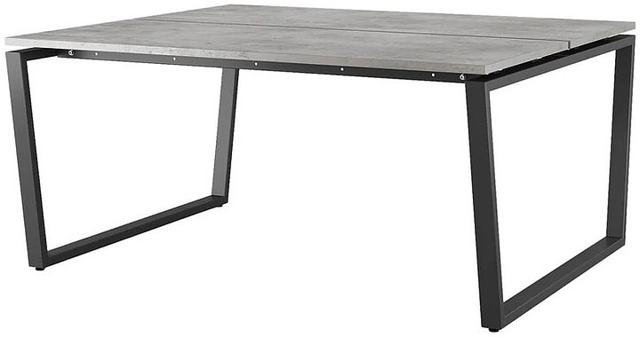 Стол офисный КОБОР OTR/2-160/160 black/chicago