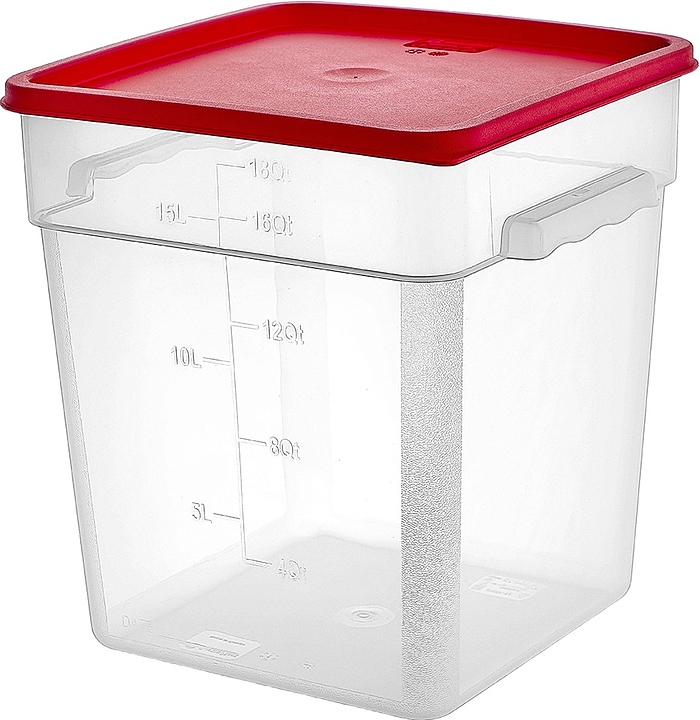 Контейнер для продуктов Gastroplast GSPP-18 17,2 л 29х30 см h=32 см (полипропилен) прозрачный