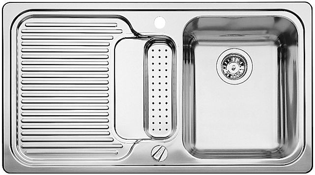 Мойка Blanco CLASSIC 5 S-F сталь (вентиль-автомат)