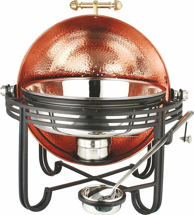 Чафинг-диш P.L. Proff Cuisine 81241179 Hotelware Copper 7 л (нерж. сталь с медным покрытием) антик на подставке (металл)