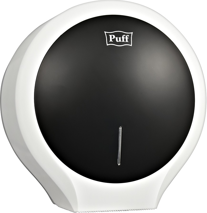Диспенсер туалетной бумаги Puff 7135Bl с замком (АБС-пластик) черный