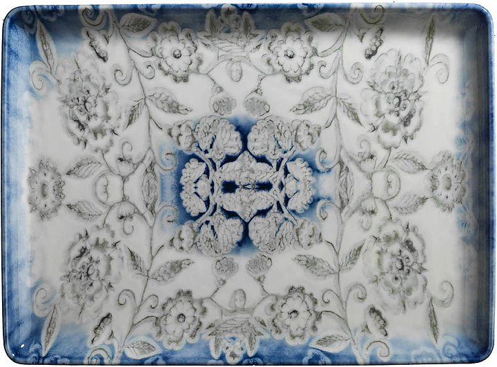 Тарелка прямоугольная Kutahya Corendon Blue Blanc BNTAN18x13DU891310 декор 2