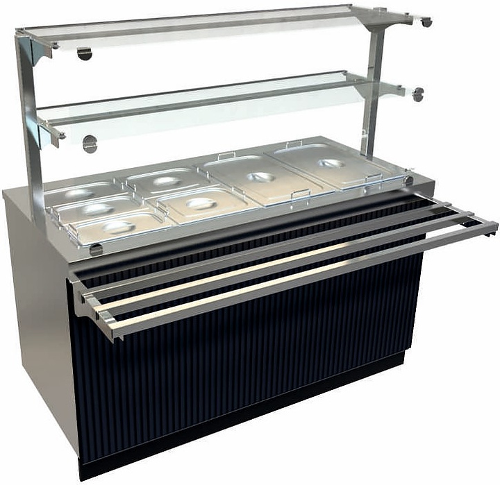 Прилавок-мармит Abat ЭМК-70Е-03 для вторых блюд волна