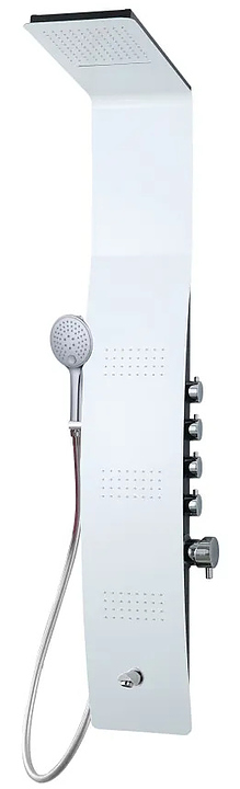 Панель душевая гидромассажная Taliente Amato TA-G-A04Wcr+s с изливом, белый