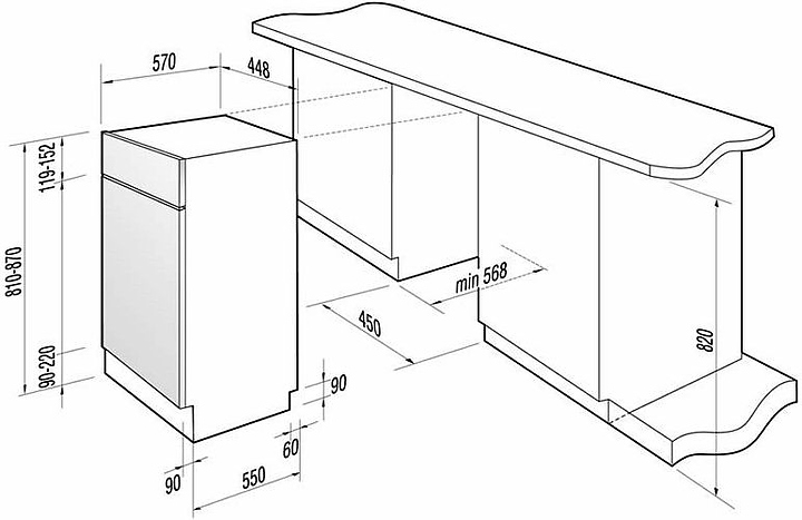 Встраиваемая посудомоечная машина Gorenje GI 53120 E