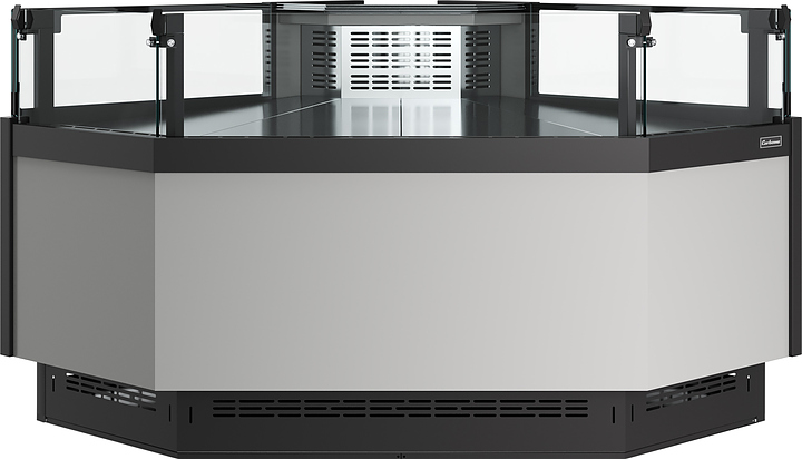 Витрина холодильная Carboma Atrium 3 GC120 VM-5-2 внешний угол версия 2.0 открытая (без боковин, статика)