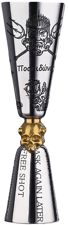 Джиггер P.L. Barbossa Bad Guys Bar Mixology-7 Golden Skull