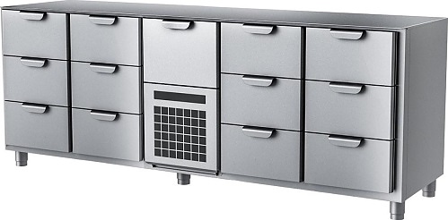 Стол холодильный HappyChef TC B 3-3-CBR-3-3 без столешницы