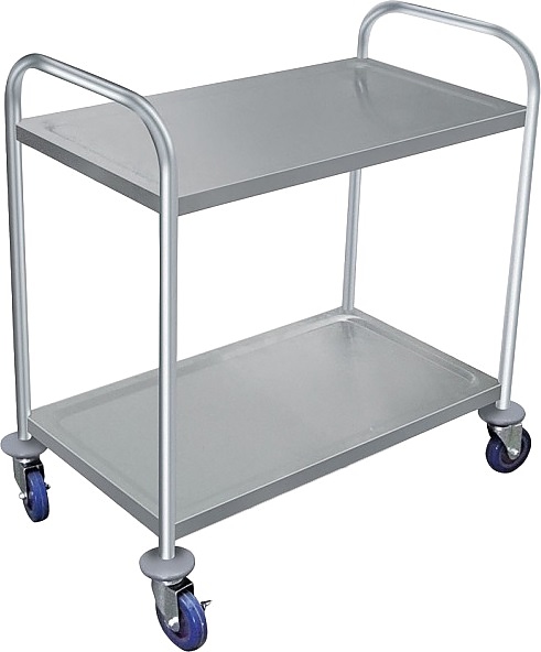 Тележка сервировочная Restopit рп377 810х460х850 мм 2 яруса (нерж. сталь)