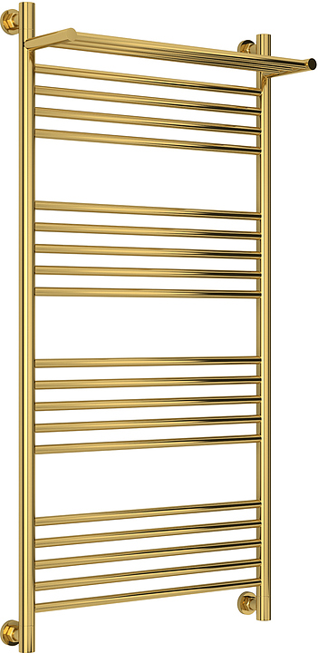 Полотенцесушитель водяной Сунержа Богема с полкой+ 120x60 см золото