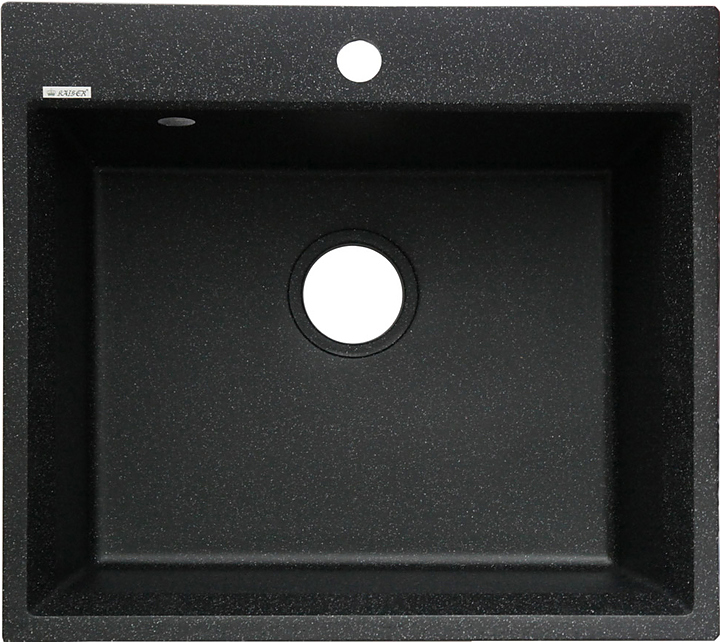 Мойка кухонная Kaiser KMM-5056 BW черная с белой крошкой