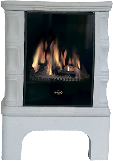 Камин газовый Karma ART W PB коаксиальный дымоход