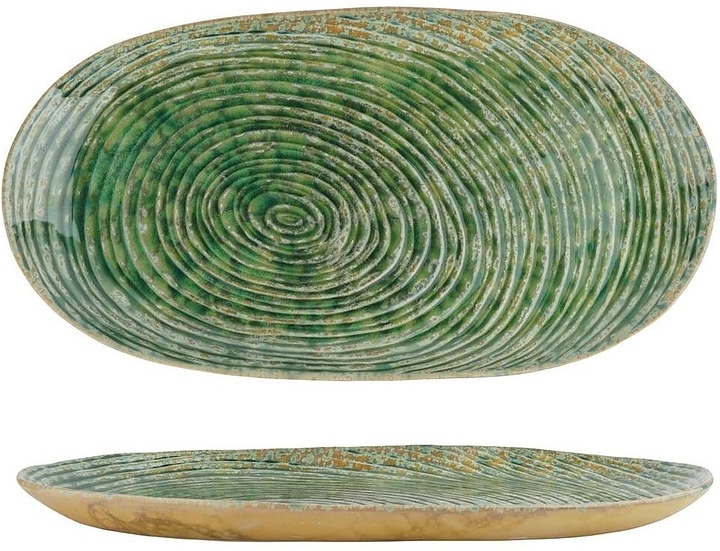 Блюдо для подачи P.L. Proff Cuisine Green Frutti di Mare P.L. [1] QB23156009 33х17 см