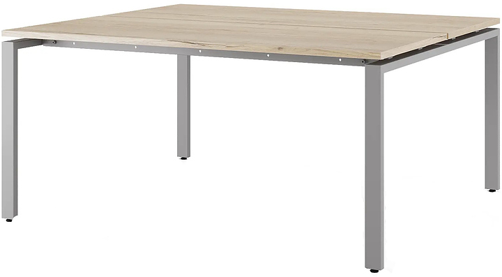 Стол офисный КОБОР P/2-180/140 aluminum/natural