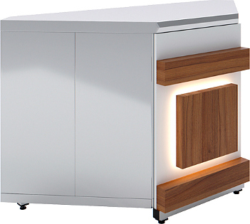 Модуль угловой Luxstahl УВ-90 Premium Eco Wood