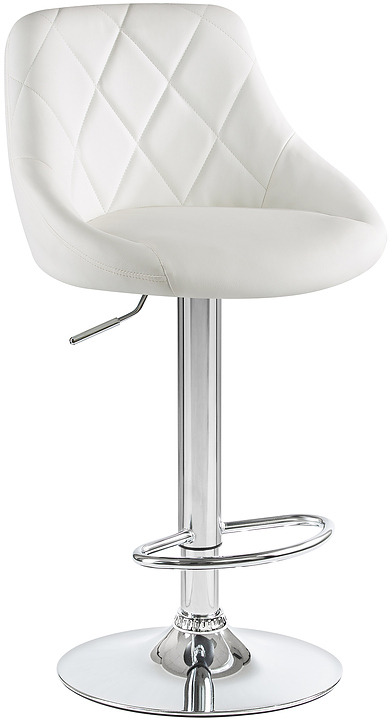 Стул барный DOBRIN 5007-LM LOGAN (белый, хром) 2 шт.