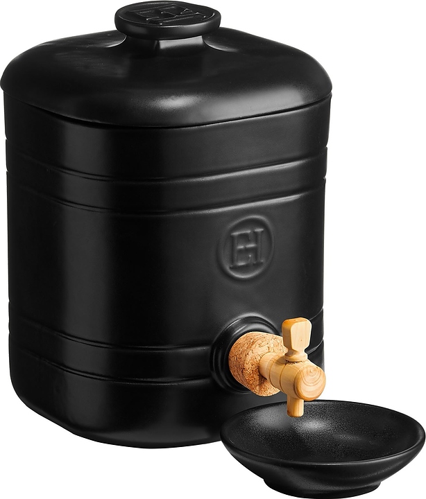 Емкость для уксуса Emile Henry 716682 2 л d=15,4 см h=20,7 см с краном (керамика) черная