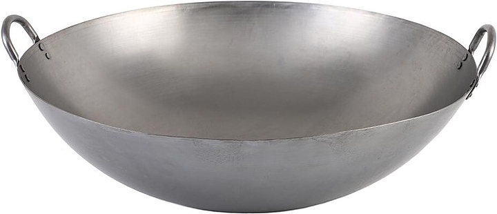 Сковорода WOK P.L. Proff Cuisine 81249842 (с 2 ручками, углеродистая сталь)