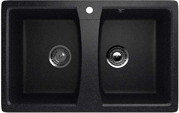 Мойка кухонная ULGRAN U-402-308 черная