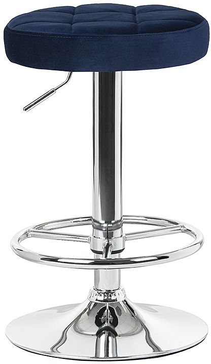 Табурет барный DOBRIN 5008-LM-N BRUNO (синий велюр) 2 шт.