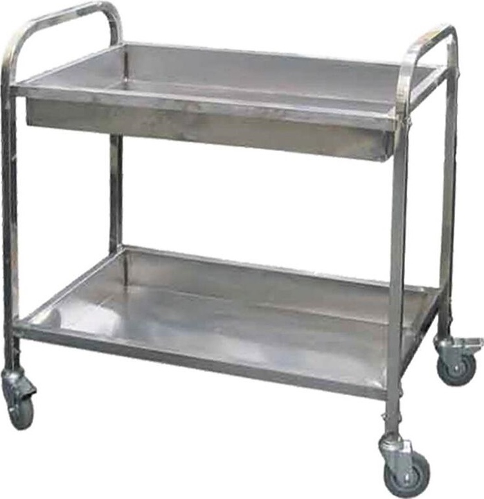 Тележка для сбора посуды P.L. Proff Cuisine JQ-ST020B 80х45х90 см 2 яруса