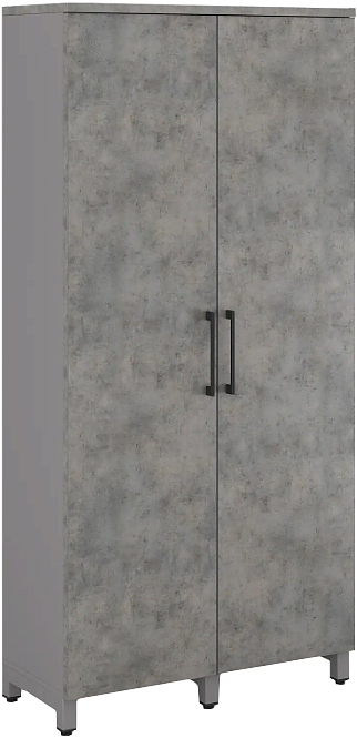 Шкаф для одежды КОБОР HRG-90/40/M aluminum/chicago