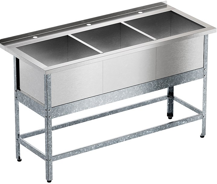 Ванна моечная Мебель Фронт Бизнес ВМБ 1600/703 с бортом