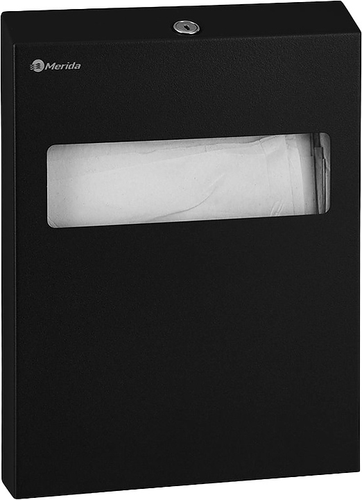 Диспенсер гигиенических покрытий на унитаз Merida STELLA R BLACK GSC001.R (нерж. сталь) черный
