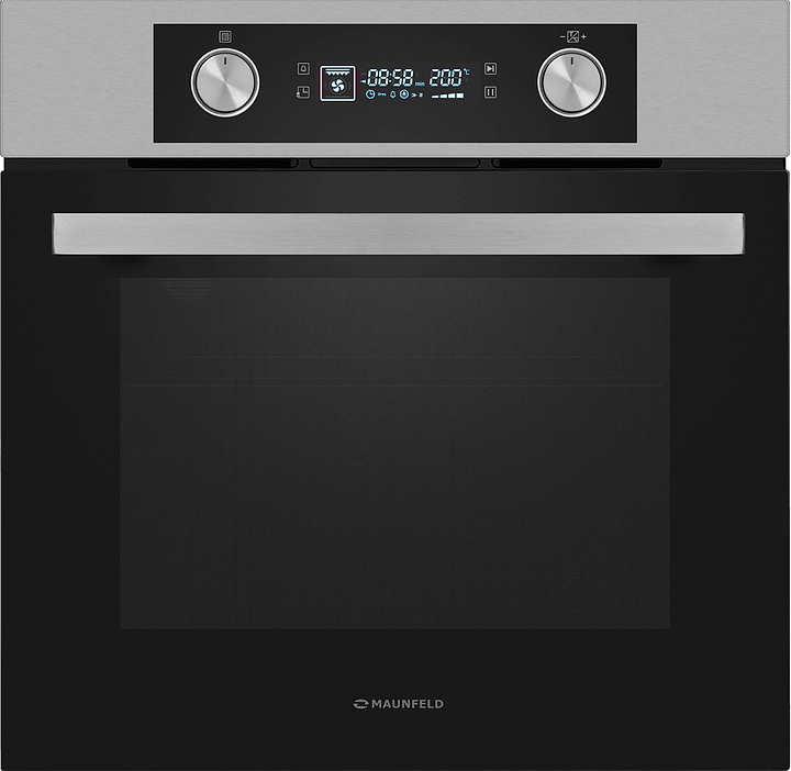 Духовой шкаф Maunfeld AEOH6062S черный / стекло / нерж. сталь