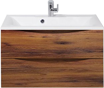 Тумба с раковиной BelBagno MARINO-800-2C-SO-RC-P + BB800/450-LV-MR-PR перелив слева, дуб килледжио