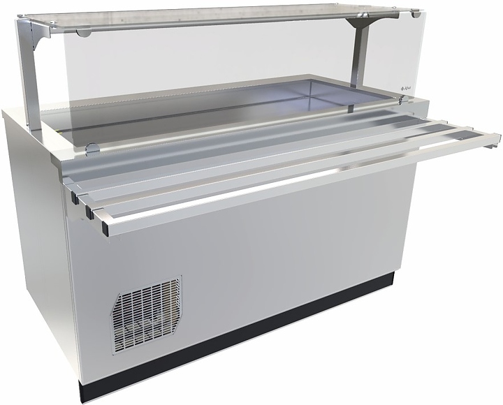 Прилавок-витрина холодильный Abat Сэйла ПВВ(Н)-70Е-01-НШ нерж.
