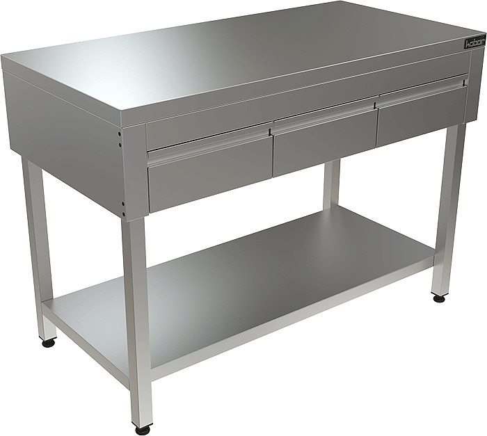 Стол с выдвижными ящиками КОБОР СПЯ-90/60/П