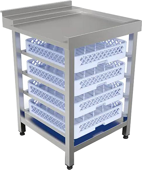 Стол для посудомоечной машины КОБОР СПМ/3-60/70/П