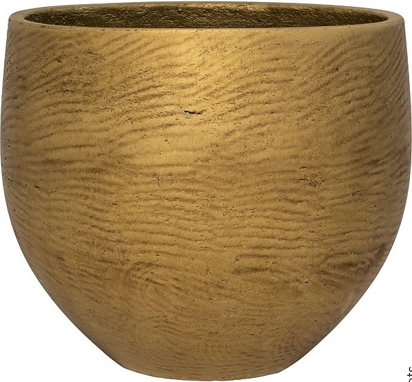 Кашпо Pottery Pots Mini ORB (25х21 см) золотой металлик