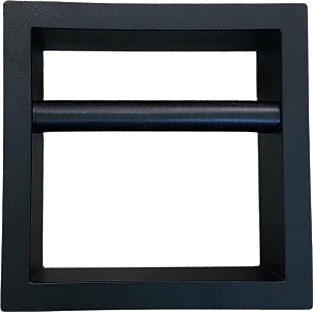 Нок-бокс Rinser 150х150х70 мм врезной, с открытым донышком, черный