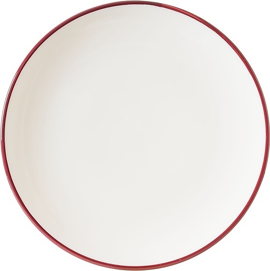 Тарелка Bonna Linea LNEBDGRM23DZ d=23 см (фарфор) бургунди