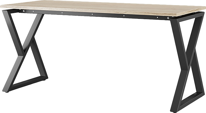 Стол офисный КОБОР W-180/70 black/natural