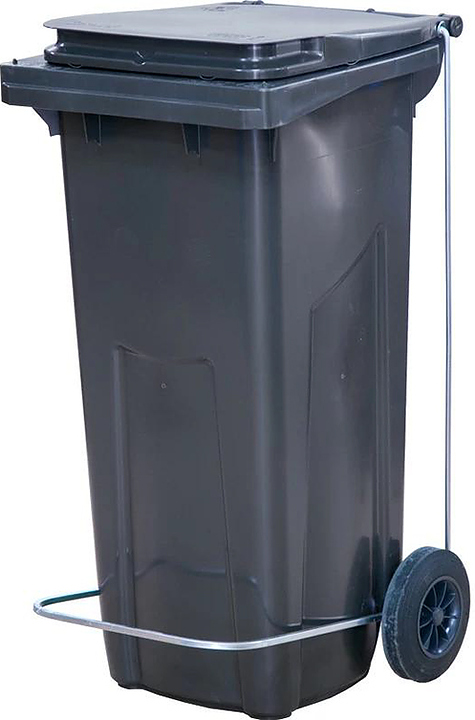 Контейнер для мусора ТАРА.РУ МКТ 120 с педалью П, серый