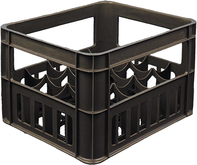 Ящик для бутылок ТАРА.РУ 419 420х340х270 мм черный