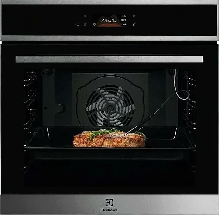 Духовой шкаф с пиролизом Electrolux LOE8P39X черный / нерж. сталь