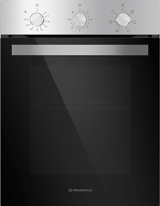 Духовой шкаф Maunfeld EOEC516S черный / стекло / нерж. сталь