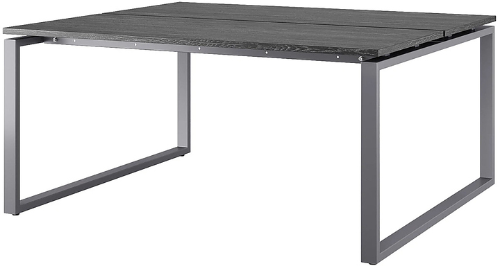 Стол офисный КОБОР O1/2-100/160 graphite/glazed
